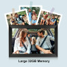Humblestead Cadre Photo numérique 15,6 Pouces 32 Go WiFi 1280 x 800 HD IPS Écran Tactile Mémoire Rotation Automatique Partagez d