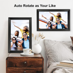 Humblestead Cadre Photo numérique 15,6 Pouces 32 Go WiFi 1280 x 800 HD IPS Écran Tactile Mémoire Rotation Automatique Partagez d