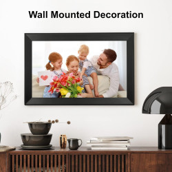 Humblestead Cadre Photo numérique 15,6 Pouces 32 Go WiFi 1280 x 800 HD IPS Écran Tactile Mémoire Rotation Automatique Partagez d