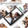 Cadre Photo numérique 15,6 Pouces Grand Cadre Photo numérique avec écran Tactile IPS Full HD 1920 x 1080, humblestead 32 Go WiFi
