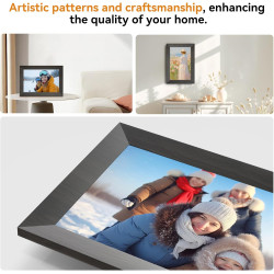 Cadre Photo Numérique 10 Pouces, WiFi intégré en mémoire de 32 Go, Cadre électronique avec écran Tactile IPS, Rotation Automatiq