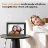 Cadre Photo Numérique 10 Pouces, WiFi intégré en mémoire de 32 Go, Cadre électronique avec écran Tactile IPS, Rotation Automatiq