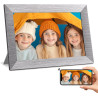 Cadre Photo Numérique 10 Pouces, WiFi intégré en mémoire de 32 Go, Cadre électronique avec écran Tactile IPS, Rotation Automatiq