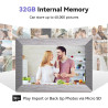 Cadre Photo Numérique 10 Pouces, WiFi intégré en mémoire de 32 Go, Cadre électronique avec écran Tactile IPS, Rotation Automatiq