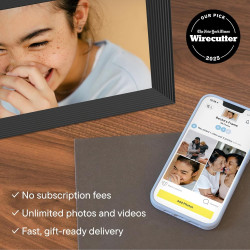 Aura Cadre Photo numérique Carver Wi-FI 10,1 Pouces | Le Meilleur Cadre numérique à Offrir | Envoyez Vos Photos Depuis Votre tél