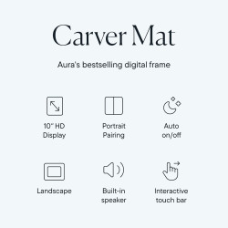 Aura Cadre Photo numérique WiFi 10,1" | Le Cadre Photo numérique idéal à Offrir | Envoyez Vos Photos Depuis Votre téléphone | (C