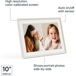 Aura Cadre Photo numérique WiFi 10,1" | Le Cadre Photo numérique idéal à Offrir | Envoyez Vos Photos Depuis Votre téléphone | (C
