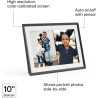 Aura, cadre photo numérique Carver Mat, Wi-Fi, 10,1 pouces | Le meilleur cadre numérique à offrir | Envoyez vos photos depuis vo