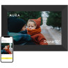 Aura Cadre photo numérique en pierre – Écran HD mat 10,1" | Meilleur cadre numérique pour offrir – Envoyez des photos directemen