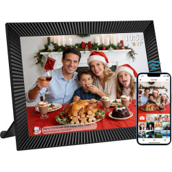 Frameo - Cadre photo numérique - WiFi - 10,1" - Avec mémoire de 32 Go - Écran tactile IPS 1280 x 800 - Capteur de mouvement et r