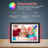 Frameo Cadre photo numérique 10,1 pouces WiFi avec lumière d'ambiance LED – 32 Go de mémoire, écran tactile HD 1280 x 800, rotat