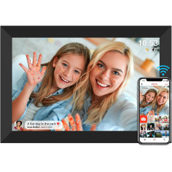 Frameo Cadre Photo numérique Wi-FI 32 Go Cadre Photo numérique 10,1" 1280 x 800 IPS Écran Tactile LCD Smart Cloud avec Rotation 