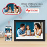 Frameo Cadre Photo numérique Wi-FI 32 Go Cadre Photo numérique 10,1" 1280 x 800 IPS Écran Tactile LCD Smart Cloud avec Rotation 