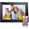 FRAMEO Cadre Photo Numérique WiFi VESWWE 10,1 Pouces 1280x800 IPS Écran Tactile Mémoire Intégrée 32 Go Rotation Automatique Part