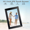 FRAMEO Cadre Photo Numérique WiFi VESWWE 10,1 Pouces 1280x800 IPS Écran Tactile Mémoire Intégrée 32 Go Rotation Automatique Part