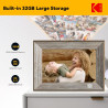 KODAK Cadre Photo Numérique WiFi Cadre Photo Numerique 10 Pouces, Cadre Numérique Photo avec HD IPS à Écran Tactile, Bois Smart 