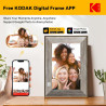 KODAK Cadre Photo Numérique WiFi Cadre Photo Numerique 10 Pouces, Cadre Numérique Photo avec HD IPS à Écran Tactile, Bois Smart 