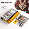 KODAK Cadre Photo Numérique WiFi Cadre Photo Numerique 10 Pouces, Cadre Numérique Photo avec HD IPS à Écran Tactile, Bois Smart 