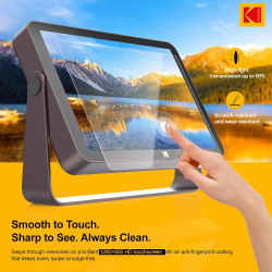 KODAK Cadre Photo Numérique, Cadre Numérique Photo WiFi 10 Pouces, Batterie Intégrée de 4000mAh, Mémoire de 64 Go, Écran Tactile