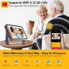 KODAK Cadre Photo Numérique, Cadre Numérique Photo WiFi 10 Pouces, Batterie Intégrée de 4000mAh, Mémoire de 64 Go, Écran Tactile