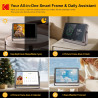 KODAK Cadre Photo Numérique, Cadre Numérique Photo WiFi 10 Pouces, Batterie Intégrée de 4000mAh, Mémoire de 64 Go, Écran Tactile