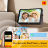 KODAK Cadre Photo Numérique, Cadre Numérique Photo WiFi 10 Pouces, Batterie Intégrée de 4000mAh, Mémoire de 64 Go, Écran Tactile