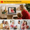 KODAK Cadre Photo Numérique, Cadre Numérique Photo WiFi 10 Pouces, Batterie Intégrée de 4000mAh, Mémoire de 64 Go, Écran Tactile