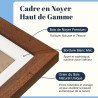 Frameo Cadre Photo Numérique WiFi 10.1 Pouces Noyer Bois Mémoire 32 Go, Écran Tactile HD IPS 1280 x 800, Auto-Rotation, Partage 