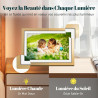 Frameo Cadre Photo Numérique WiFi 10.1 Pouces Or Sunset Mémoire 32 Go, Écran Tactile HD IPS 1280 x 800, Auto-Rotation, Partage d