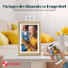 Frameo Cadre Photo Numérique WiFi 10.1 Pouces Or Sunset Mémoire 32 Go, Écran Tactile HD IPS 1280 x 800, Auto-Rotation, Partage d