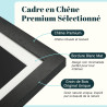 Frameo Cadre Photo Numérique WiFi 10.1 Pouces Bois Chêne Photo Éélectronique 32 GB Ecran Tactile IPS 1280 * 800 HD pour Partager