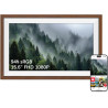 Frameo Cadre Photo Numérique 15.6 Pouces 94% sRGB Grand Format WiFi Noyer Bois, Mémoire 32Go écran Tactile IPS 1920 * 1080 FHD, 