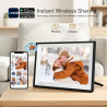 AEEZO Cadre Photo Numérique WiFi 32 Go de Mémoire, 10.1 Pouces, IPS 1280*800, Mode Sommeil, Cadre d'image Numérique, Téléchargem