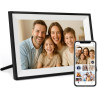 FUNCARE Cadre Photo Numérique WiFi 10,1 Pouces, Mémoire 32 Go, Écran Tactile HD 1280x800 IPS, Partage de Photos Vidéos Via APP, 