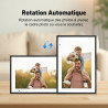 FUNCARE Cadre Photo Numérique WiFi 10,1 Pouces, Mémoire 32 Go, Écran Tactile HD 1280x800 IPS, Partage de Photos Vidéos Via APP, 