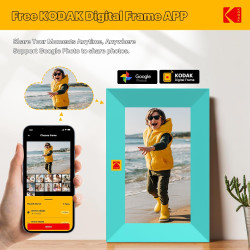KODAK 7 Pouces Cadre Photo Numérique Connecté WiFi, Cadre Numerique avec 32Go de Espace, HD IPS Écran Tactile, Cadre Photo Élect