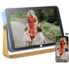 KODAK Cadre Photo numérique Wi-FI - 10 Pouces - avec Batterie - avec écran Tactile HD IPS - Cadre Photo numérique Intelligent av