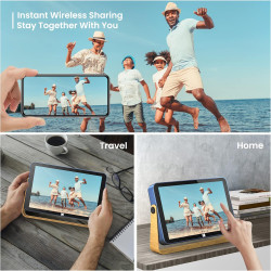 KODAK Cadre Photo numérique Wi-FI - 10 Pouces - avec Batterie - avec écran Tactile HD IPS - Cadre Photo numérique Intelligent av