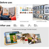 KODAK Cadre Photo numérique Wi-FI - 10 Pouces - avec Batterie - avec écran Tactile HD IPS - Cadre Photo numérique Intelligent av