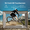 KODAK Cadre Photo Numérique WiFi Cadre Photo Numerique 10 Pouces, Cadre Numérique Photo avec HD IPS à Écran Tactile, Bois Smart 