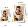 Arzopa cadre photo numérique connecté stockage cloud gratuit et illimité hd écran tactile cadre numérique photo en metal partage