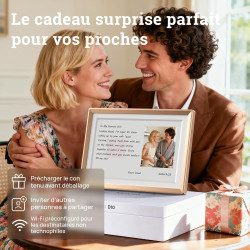 Arzopa cadre photo numérique connecté stockage cloud gratuit et illimité hd écran tactile cadre numérique photo en metal partage