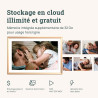 ARZOPA 14 Pouces Cadre Photo Numérique en Métal Stockage Cloud Gratuit 1920*1200 FHD Écran Tactile Partager Photos Vidéos Illimi