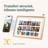 ARZOPA 14 Pouces Cadre Photo Numérique en Métal Stockage Cloud Gratuit 1920*1200 FHD Écran Tactile Partager Photos Vidéos Illimi