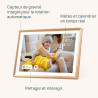ARZOPA 14 Pouces Cadre Photo Numérique en Métal Stockage Cloud Gratuit 1920*1200 FHD Écran Tactile Partager Photos Vidéos Illimi