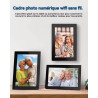Cadre Photo Numérique 10.1 Pouces WiFi, 1280x800 HD IPS | Cadre Numérique Photo Tactile 32G, Rotation Auto pour Vidéo Musique, C