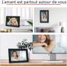Cadre Photo Numérique 10.1 Pouces WiFi, 1280x800 HD IPS | Cadre Numérique Photo Tactile 32G, Rotation Auto pour Vidéo Musique, C