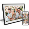 Cadre Photo Numérique WiFi Anna Bella 10,1 Pouces, Cadre Électronique 1280x800 HD, 32GB, Rotation Automatique, Écran Tactile Int
