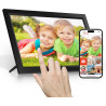 Frameo Cadre Photo numérique WiFi 15,6 Pouces, écran Tactile IPS 1366 * 768, partagez des Photos ou des vidéos Via l'application