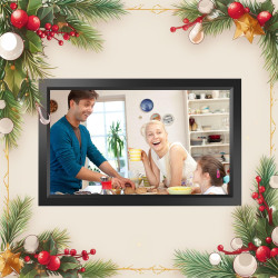 Frameo Cadre Photo numérique WiFi 15,6 Pouces, écran Tactile IPS 1366 * 768, partagez des Photos ou des vidéos Via l'application